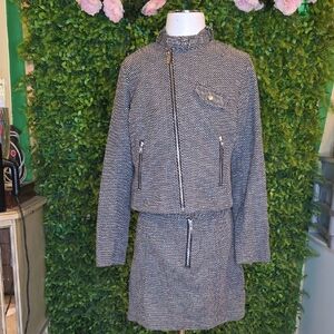 Tommy John Black and White Trench Coat